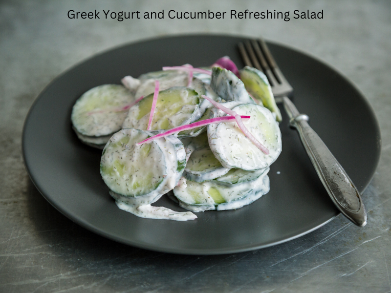 Greek Yogurt and Cucumber Refreshing Salad